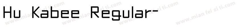 Hu Kabee Regular字体转换